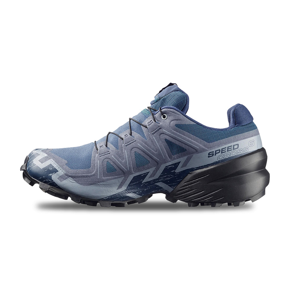 Salomon Mens Speedcross 6 GORE-Tex Trail Running Shoes in Blue Color