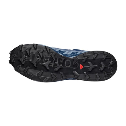 Salomon Mens Speedcross 6 GORE-Tex Trail Running Shoes in Blue Color
