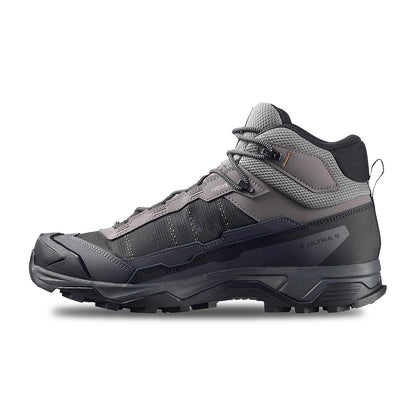 Salomon Mens X Ultra 5 Mid GORE-Tex Boots in Grey Color