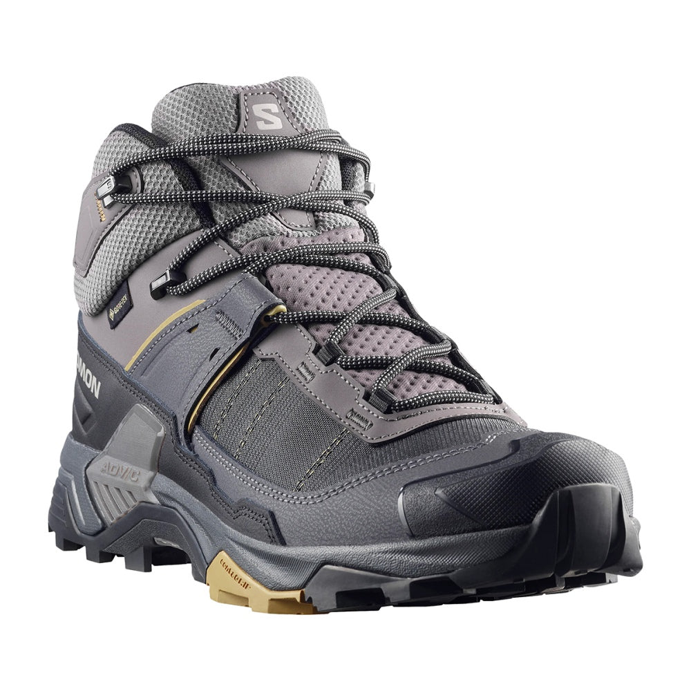 Salomon Mens X Ultra 5 Mid GORE-Tex Boots in Grey Color
