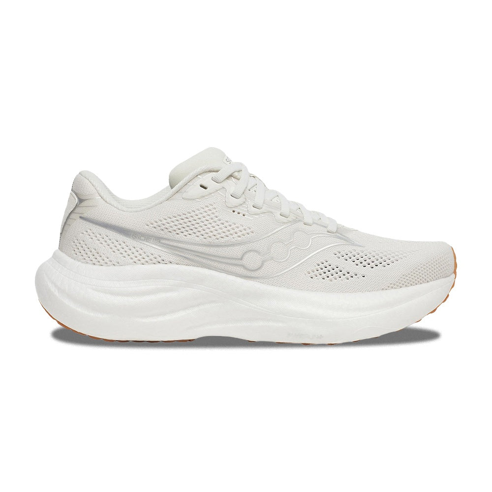 Saucony Womens Ride 19 Running Shoes in White Color