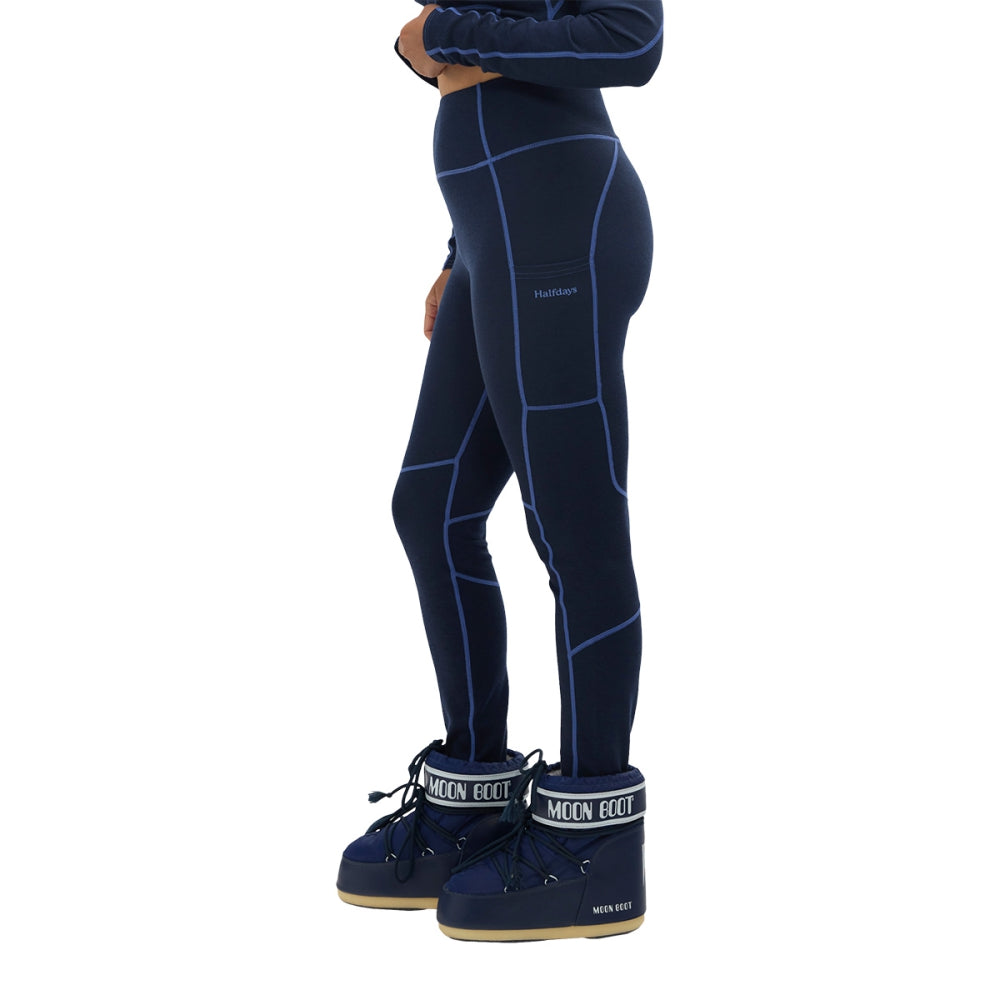 Halfdays Womens Fay Leggin Skiing & Snowboarding Pants in Blue Color