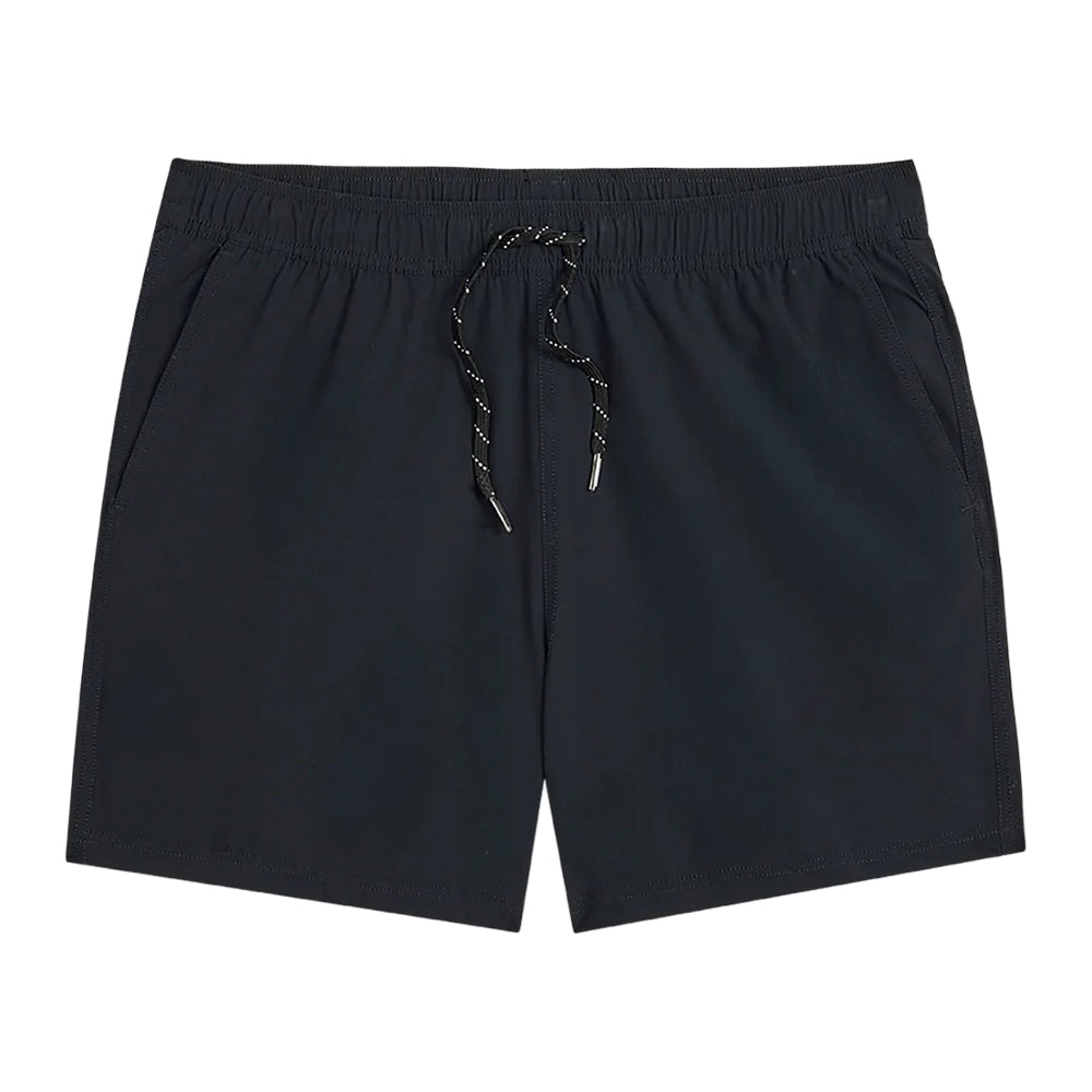 Fair Harbor Clothing Pbc Mens The Bungalo 5 Inch Swimsuits in Black Color