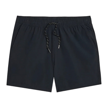 Fair Harbor Clothing Pbc Mens The Bungalo 5 Inch Swimsuits in Black Color