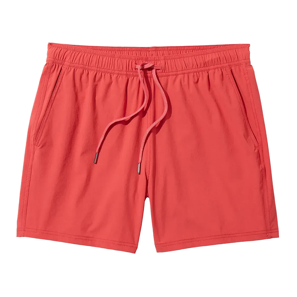Fair Harbor Clothing Pbc Mens The Bungalo 5 Inch Swimsuits in Red Color