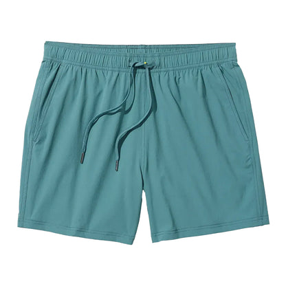 Fair Harbor Clothing Pbc Mens The Bungalo 5 Inch Swimsuits in Green Color