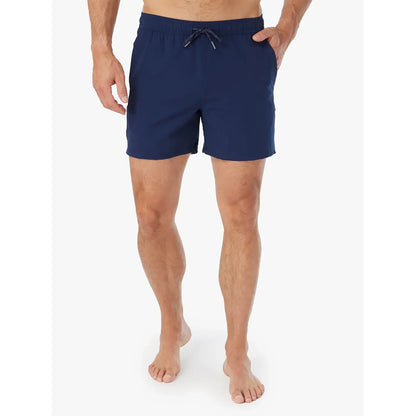 Fair Harbor Clothing Pbc Mens The Bungalo 5 Inch Swimsuits in Blue Color