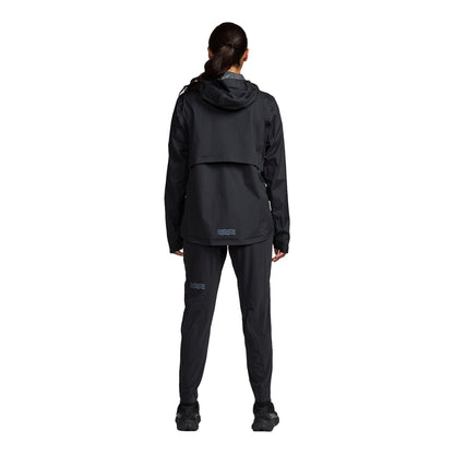 Janji Womens Rainrunner Pack Jacket Running Jackets in Black Color