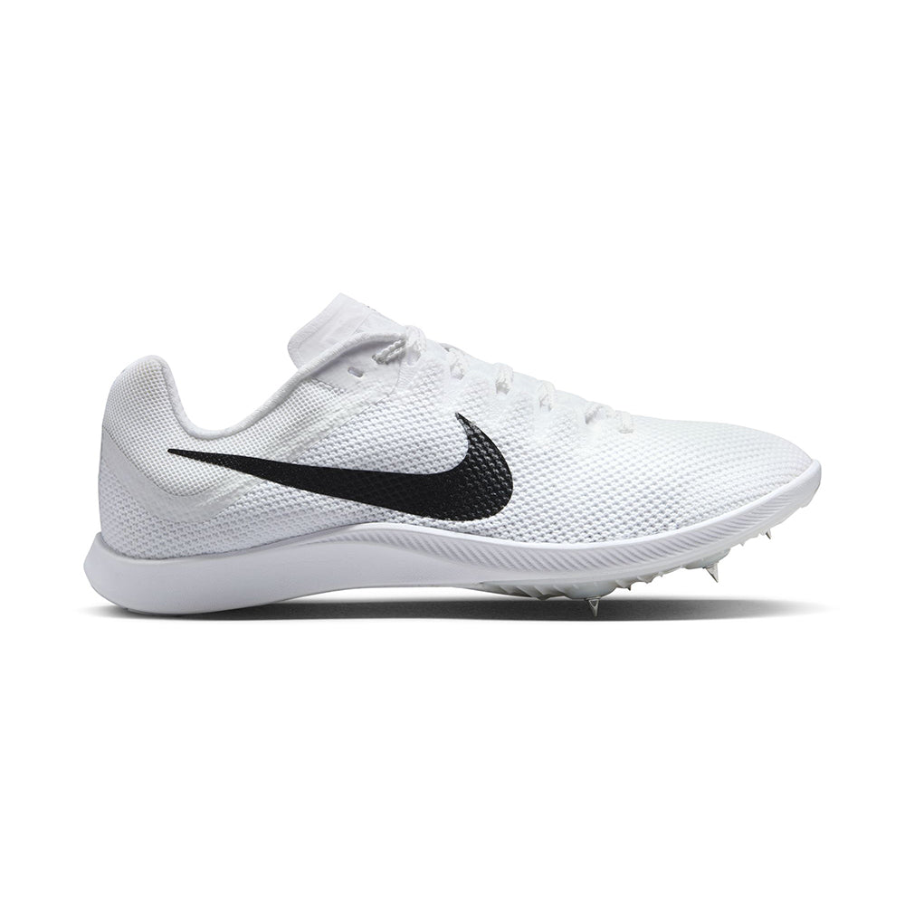Nike Mens Zoom Rival Distance Track Spikes in White Color