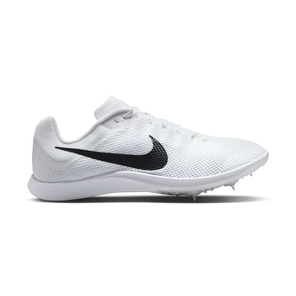 Nike Mens Zoom Rival Distance Track Spikes in White Color