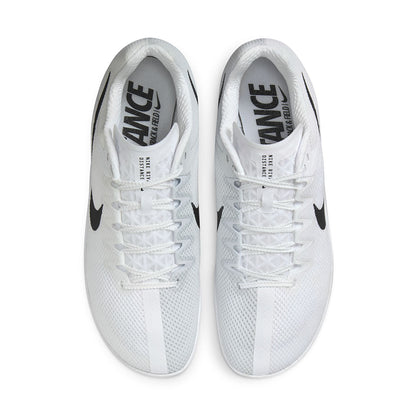 Nike Mens Zoom Rival Distance Track Spikes in White Color