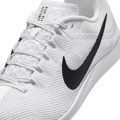 Nike Mens Zoom Rival Distance Track Spikes in White Color