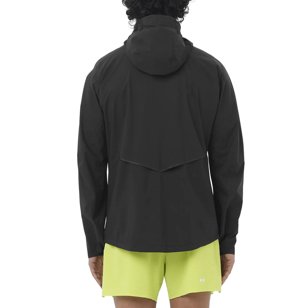 Salomon Mens Bonatti Waterproof Jkt M Running Jackets in Black Color
