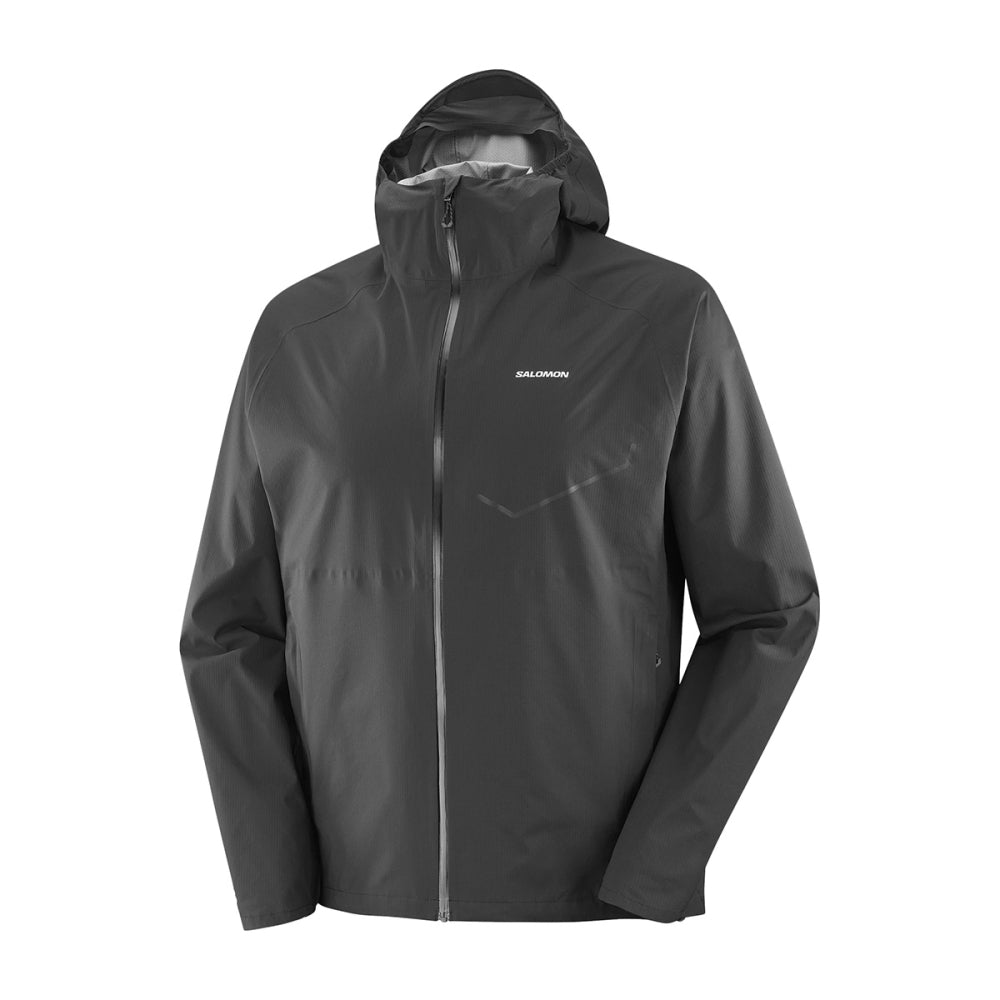 Salomon Mens Bonatti Waterproof Jkt M Running Jackets in Black Color