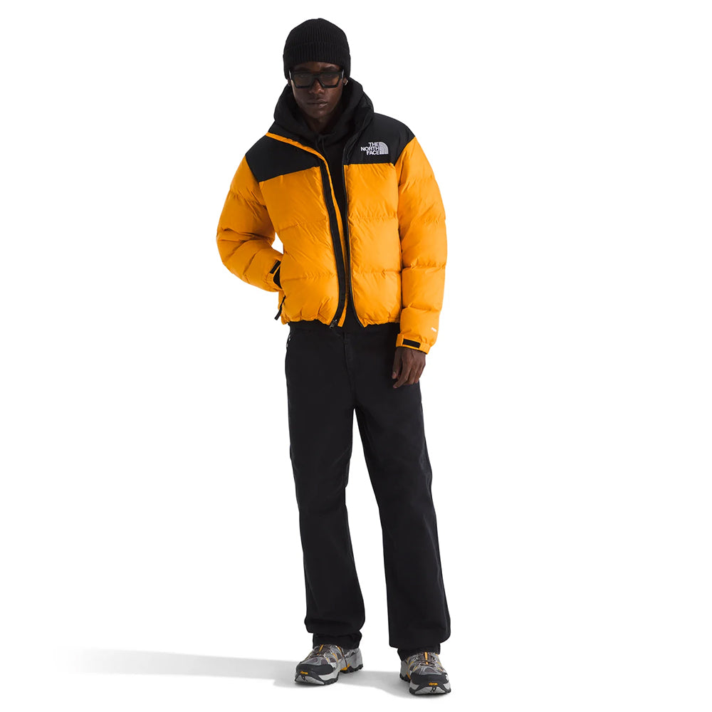 The North Face Mens 1996 Retro Nuptse City Coats in Yellow Color