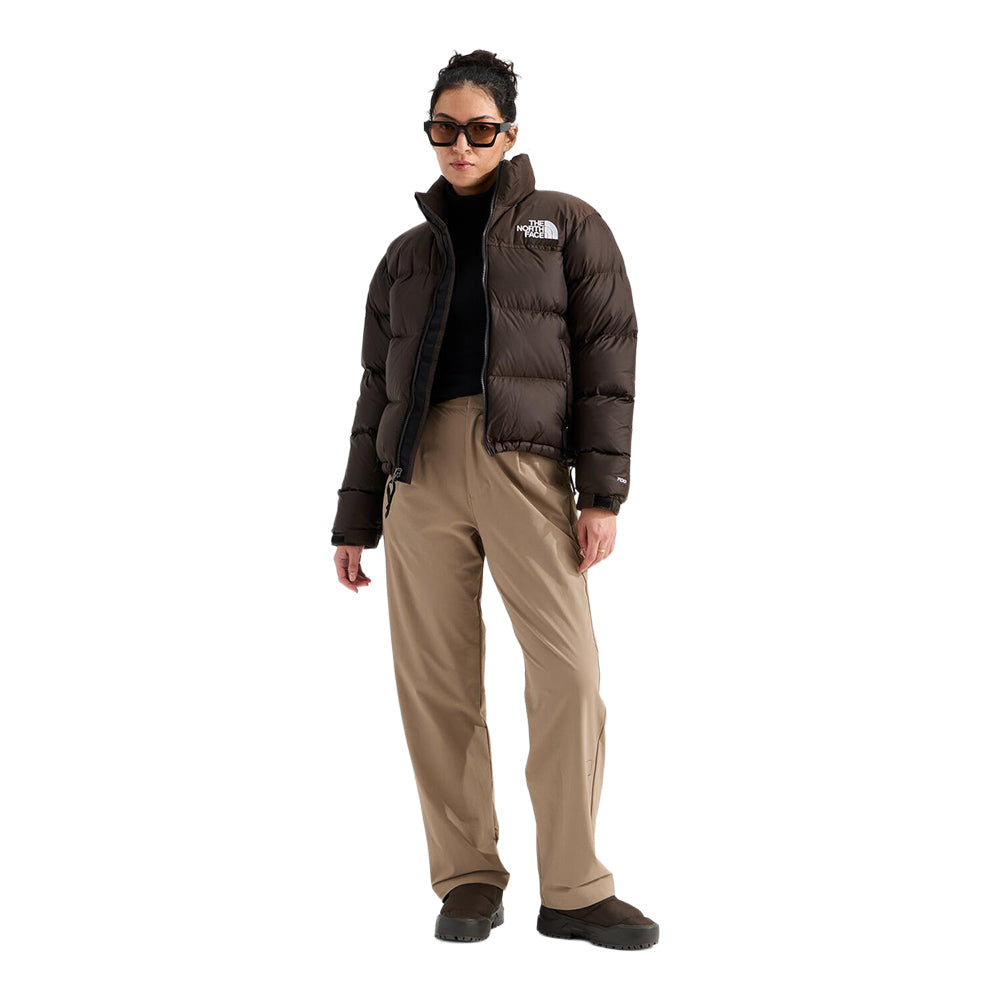 The North Face Womens 1996 Retro Nuptse Jack City Coats in Brown Color