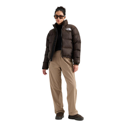 The North Face Womens 1996 Retro Nuptse Jack City Coats in Brown Color