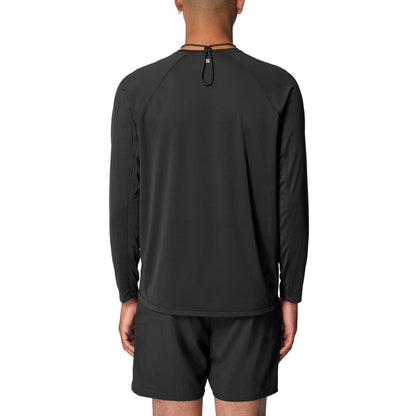 Salomon Mens Shkout Core Ls Tee M Tops in Black Color