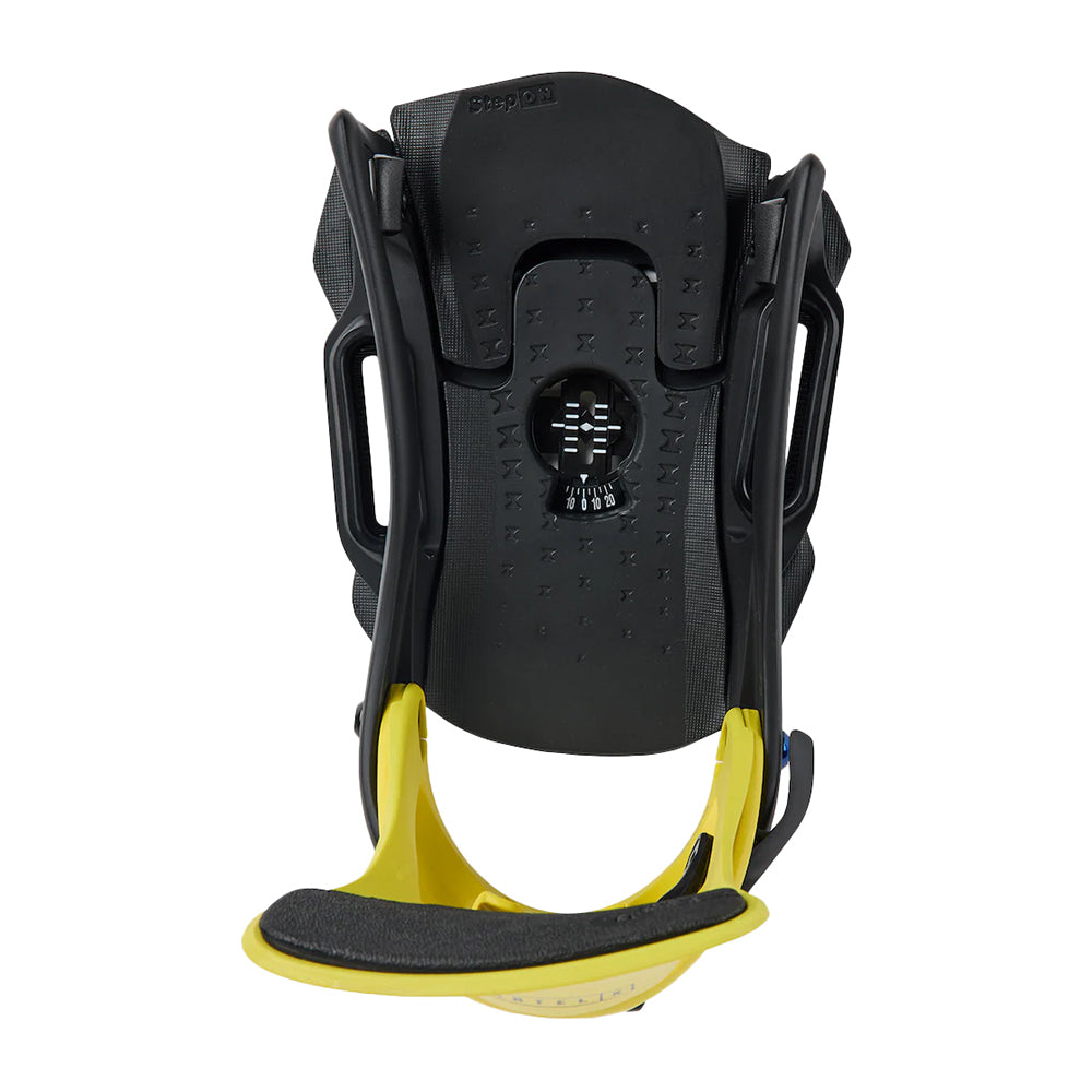 Burton Mens Step On Cartel X Est Snowboard Bindings in Yellow Color