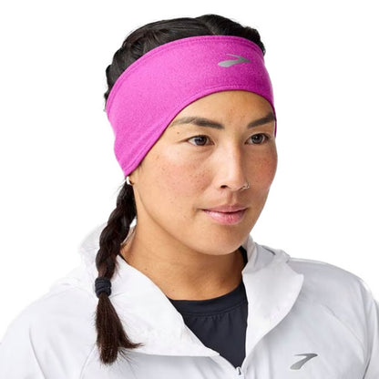 Brooks Mens Luxe Thermal Headband in Purple Color
