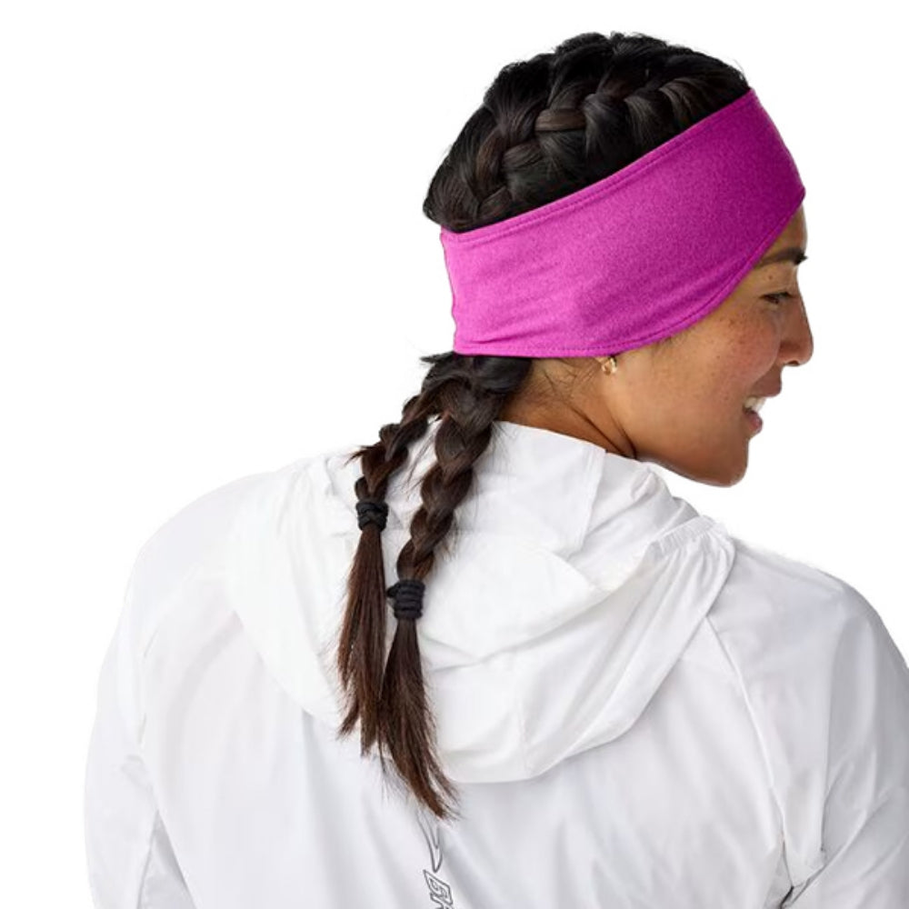 Brooks Mens Luxe Thermal Headband in Purple Color