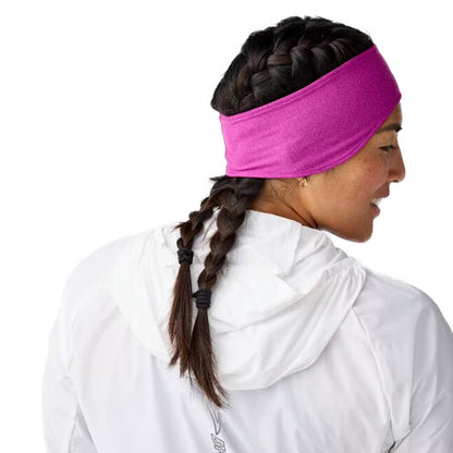 Brooks Mens Luxe Thermal Headband in Purple Color