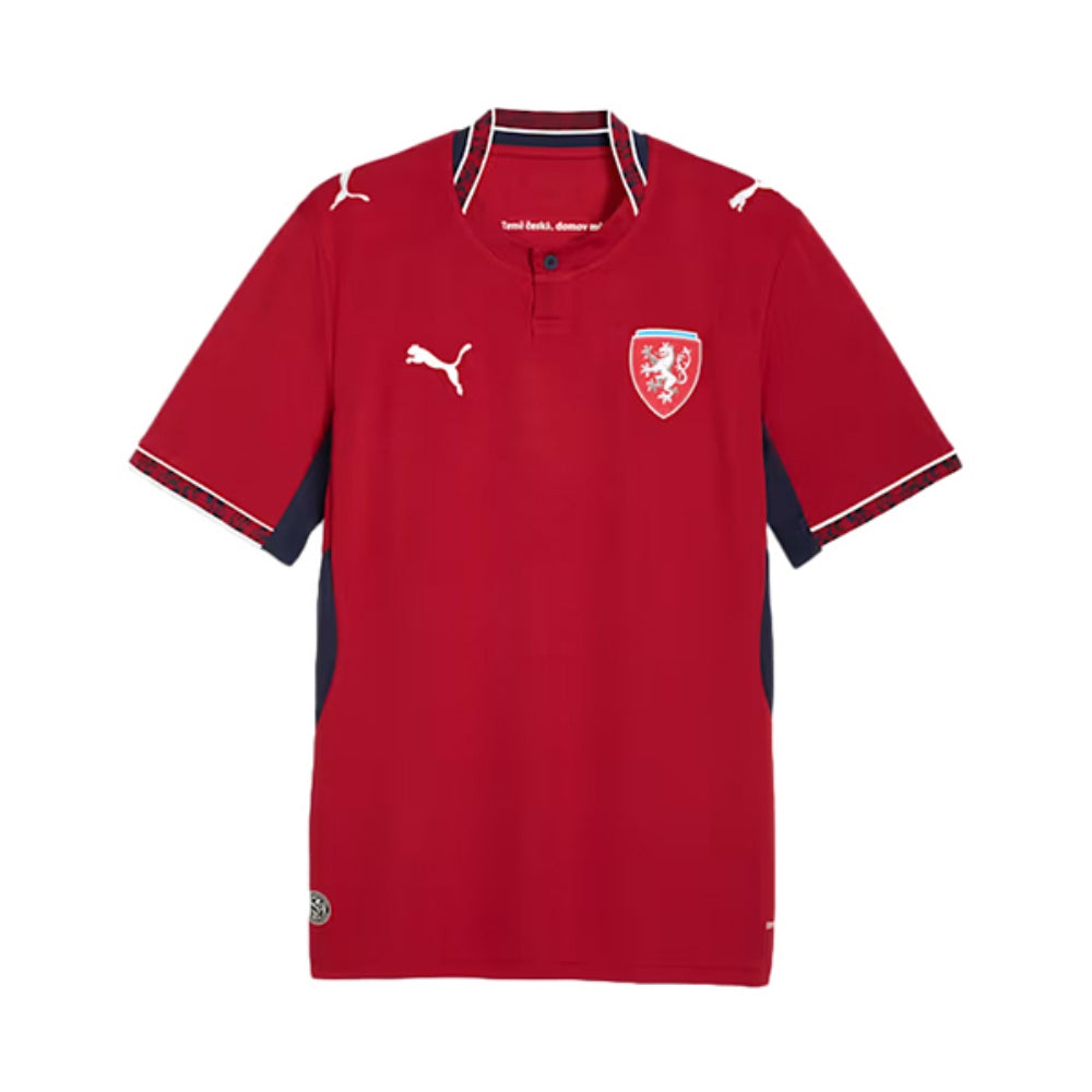 Puma Mens Czech home replica jersey 26 Fan Apparel in Red Color