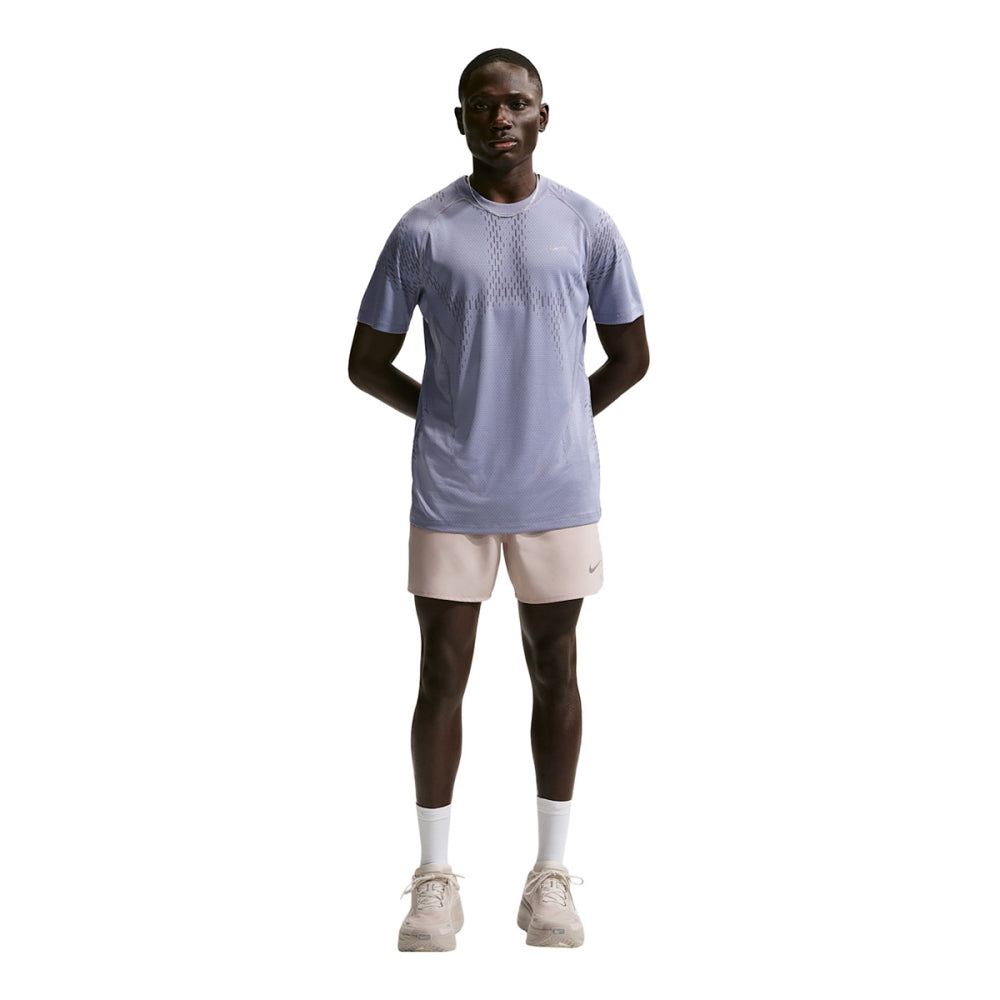 Nike Mens Df Adv short sleeve Top in Purple Color