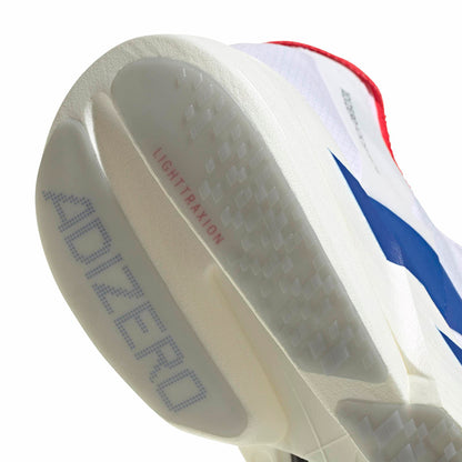 Adidas Mens Adizero Adio Pro 4 Running Shoes in White Color