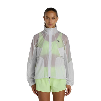 New Balance Womens Rc Jacket Running Jackets in Grey Color
