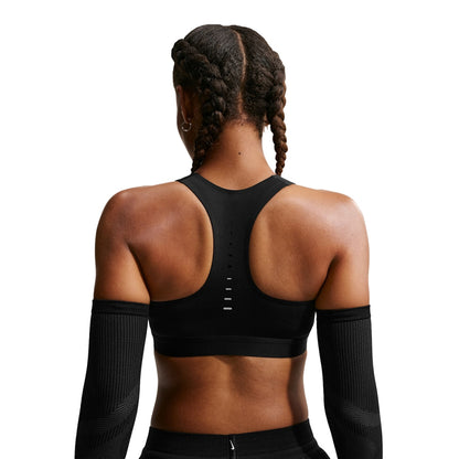 Nike Womens Swift High Support Light Sports Bras in Black Color