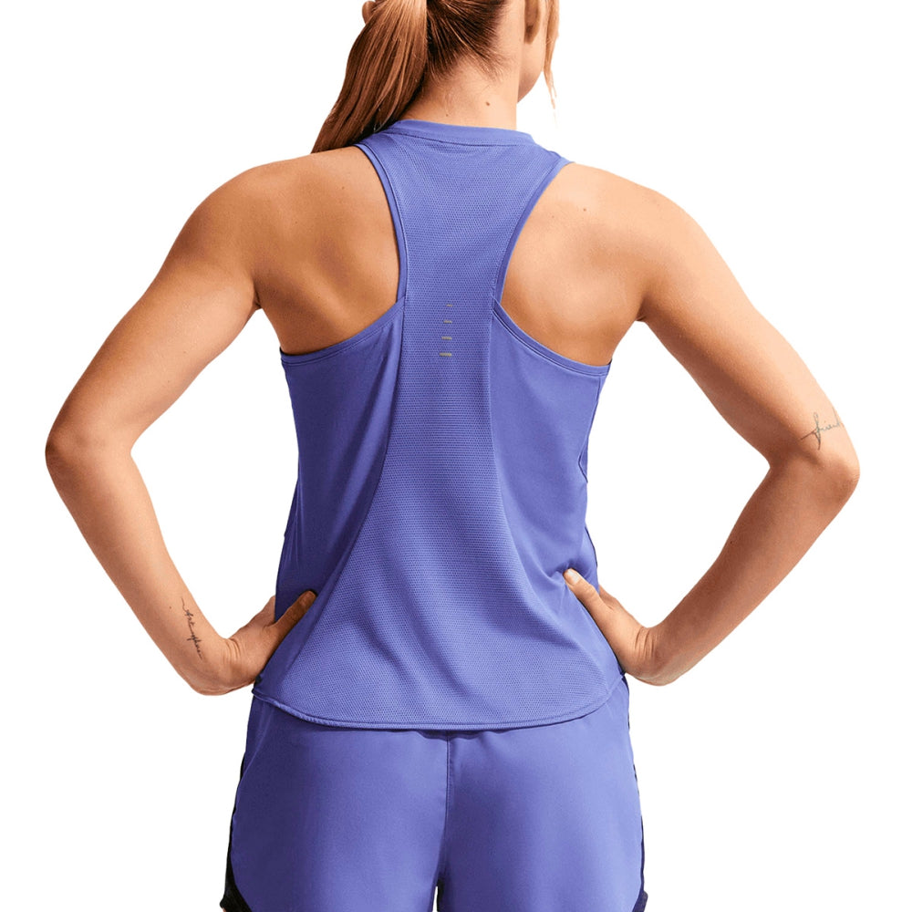 Nike Womens Nk Swift Df Tank Top in Blue Color