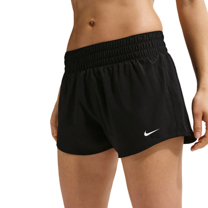 Nike Womens Df One Mr 3In Bl Shorts in Black Color