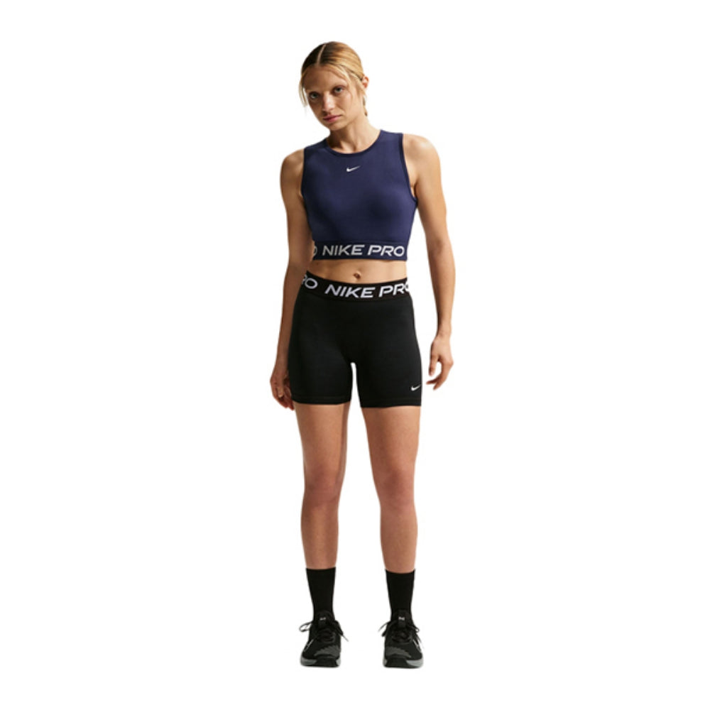 Nike Womens Nike Pro Mr 5In Biker Sh Shorts in Black Color