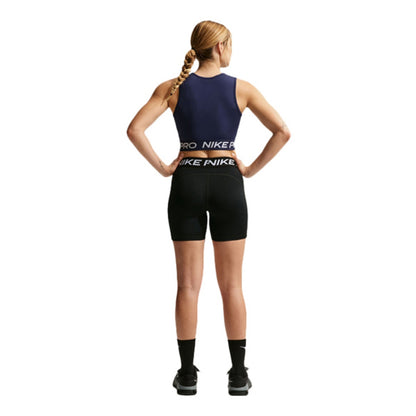 Nike Womens Nike Pro Mr 5In Biker Sh Shorts in Black Color