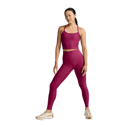 Beyond Yoga Womens Sd Slim Racerback Croppe Tops in Pink Color