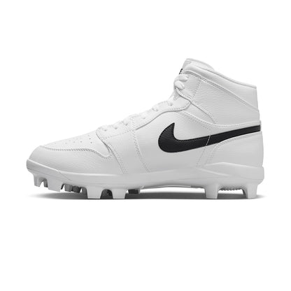 Jordan Mens Air Jordan 1 High Cleat Baseball Cleats in White Color