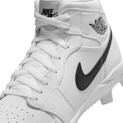 Jordan Mens Air Jordan 1 High Cleat Baseball Cleats in White Color