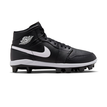 Jordan Mens Air Jordan 1 High Cleat Baseball Cleats in Black Color