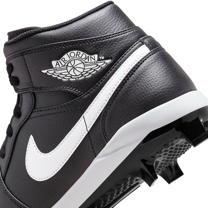 Jordan Mens Air Jordan 1 High Cleat Baseball Cleats in Black Color