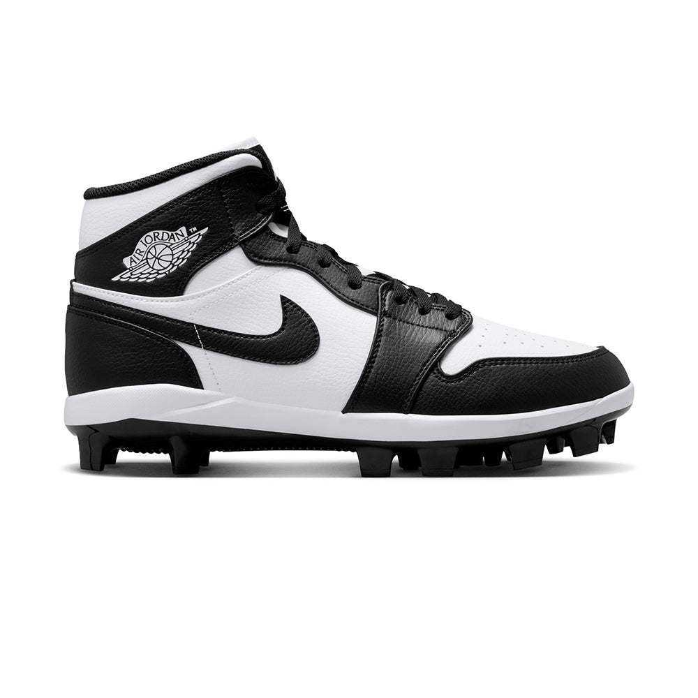 Jordan Mens Air Jordan 1 High Cleat Baseball Cleats in White Color
