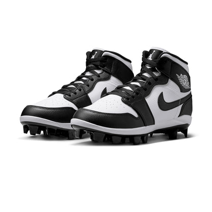 Jordan Mens Air Jordan 1 High Cleat Baseball Cleats in White Color