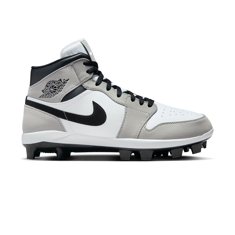 Jordan Mens Air Jordan 1 High Cleat Baseball Cleats in Grey Color