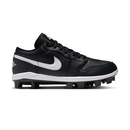Jordan Mens Air Jordan 1 Low Cleat Baseball Cleats in Black Color