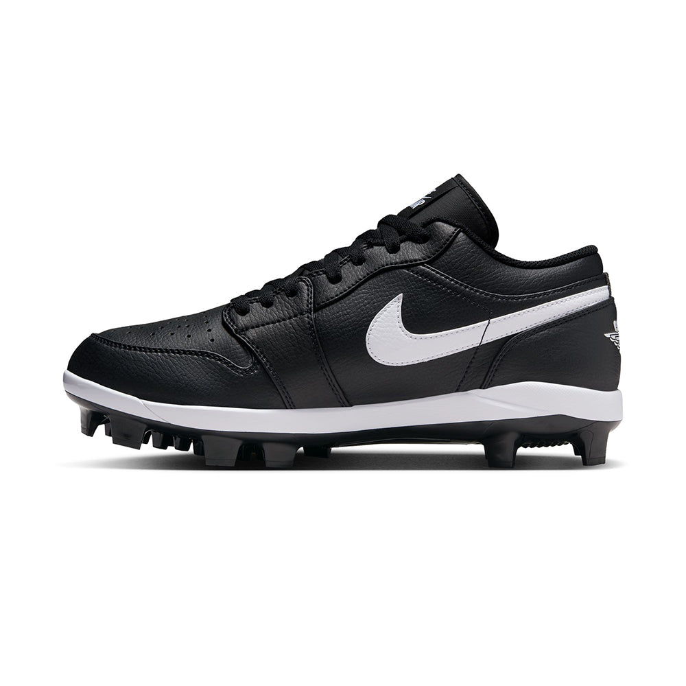 Jordan Mens Air Jordan 1 Low Cleat Baseball Cleats in Black Color