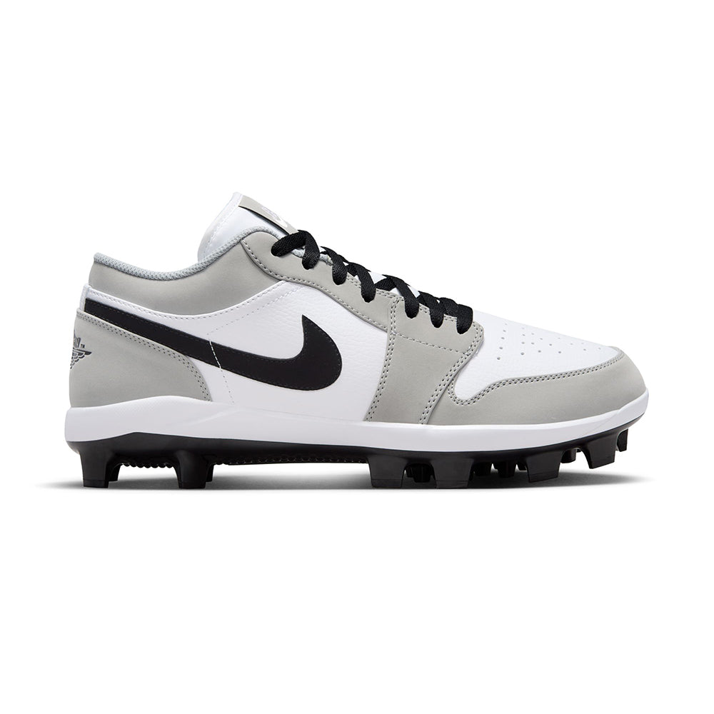 Jordan Mens Air Jordan 1 Low Cleat Baseball Cleats in Grey Color