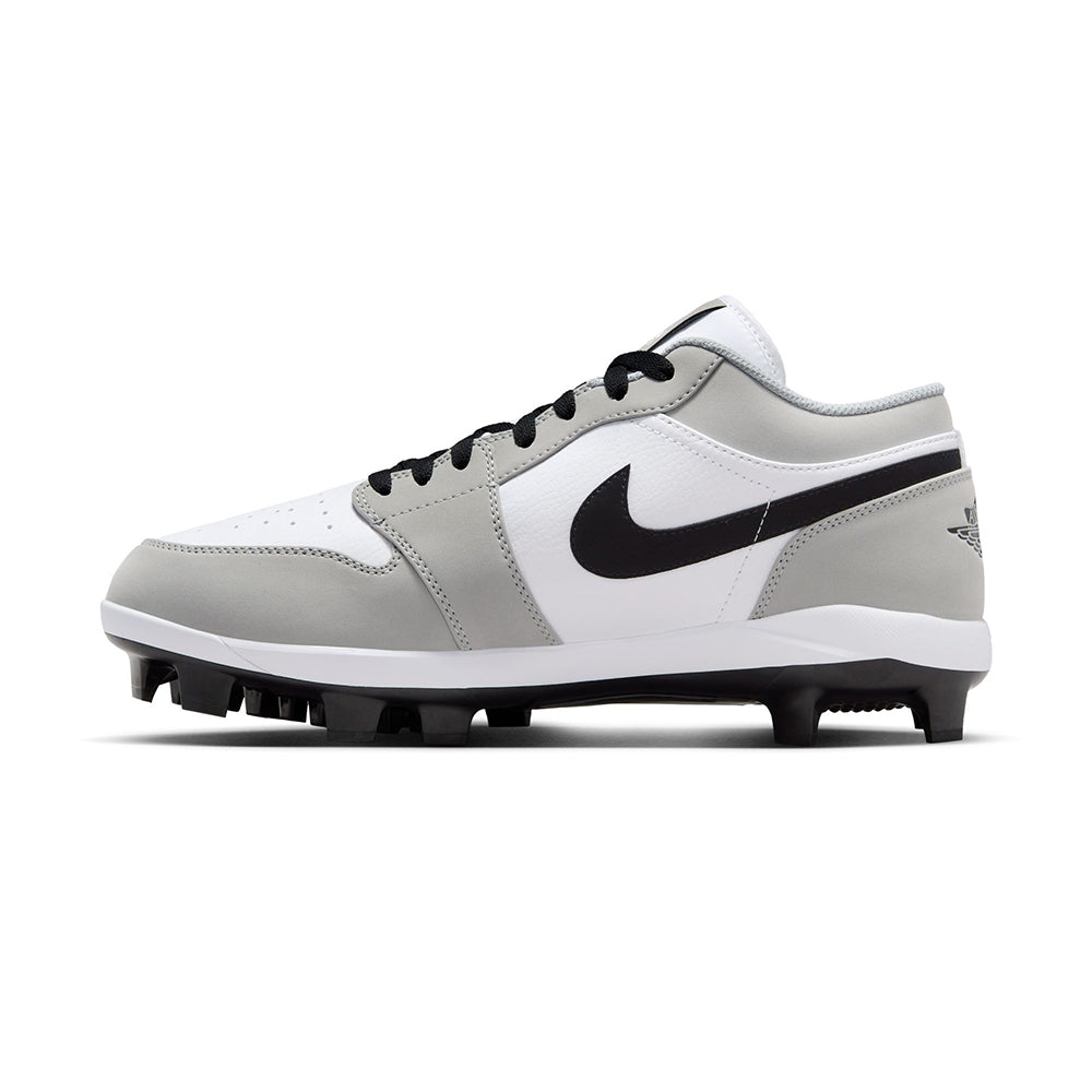 Jordan Mens Air Jordan 1 Low Cleat Baseball Cleats in Grey Color