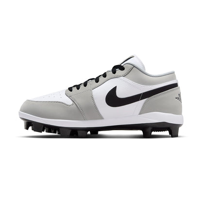 Jordan Mens Air Jordan 1 Low Cleat Baseball Cleats in Grey Color