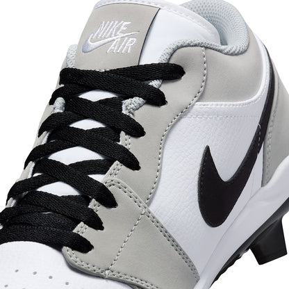 Jordan Mens Air Jordan 1 Low Cleat Baseball Cleats in Grey Color
