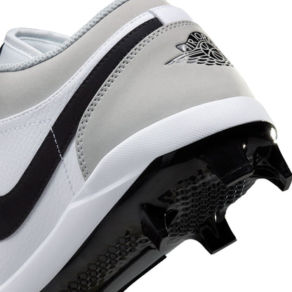 Jordan Mens Air Jordan 1 Low Cleat Baseball Cleats in Grey Color